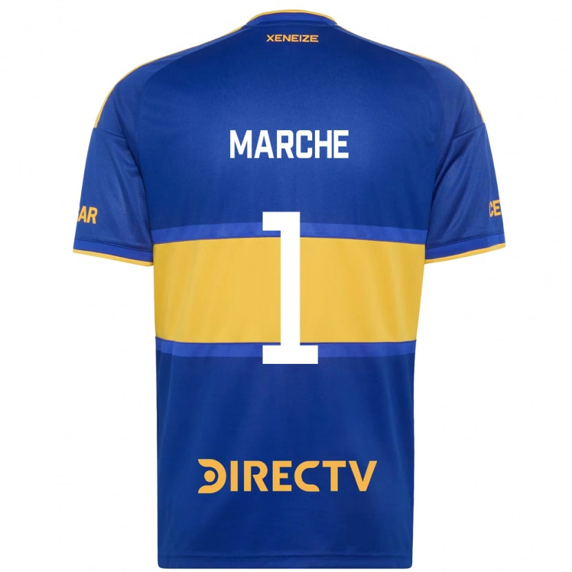 Danxen Kinderen Agustín Marchesín #1 Koninklijk Blauw Geel Thuisshirt Thuistenue 2026/27 T-Shirt België