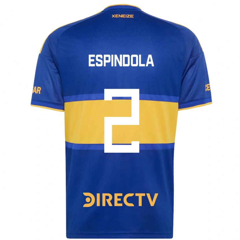Danxen Kinderen Noelia Espindola #2 Koninklijk Blauw Geel Thuisshirt Thuistenue 2026/27 T-Shirt België