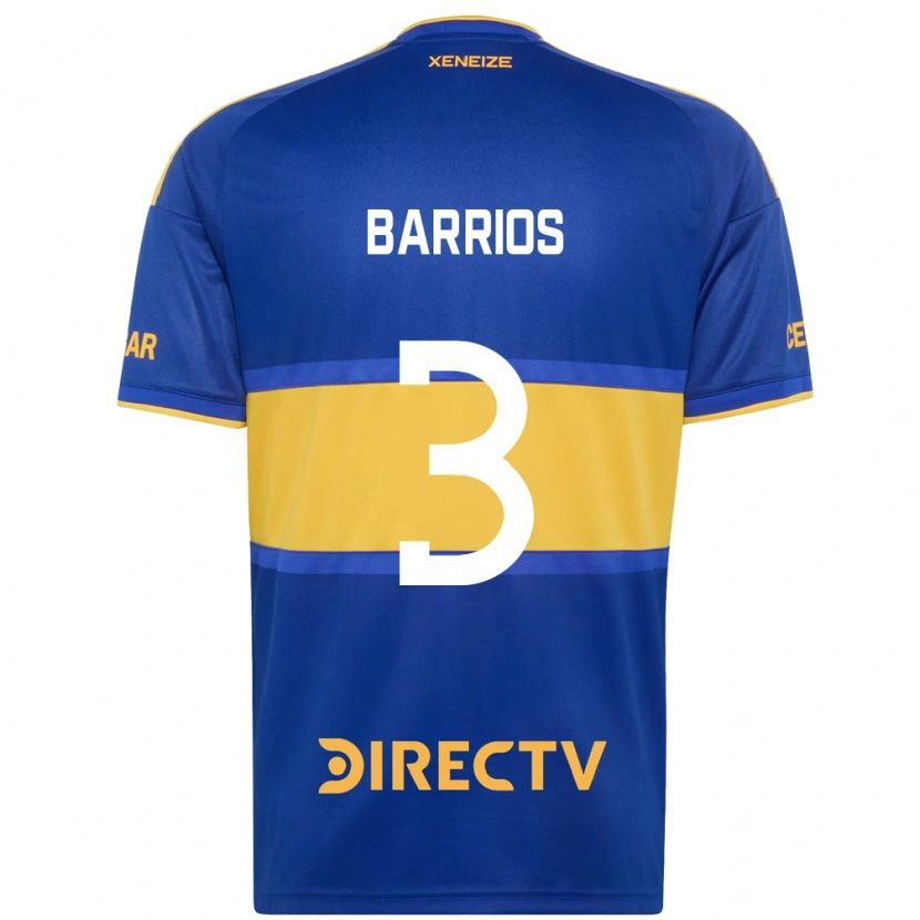 Danxen Kinderen Gabriela Barrios #3 Koninklijk Blauw Geel Thuisshirt Thuistenue 2026/27 T-Shirt België