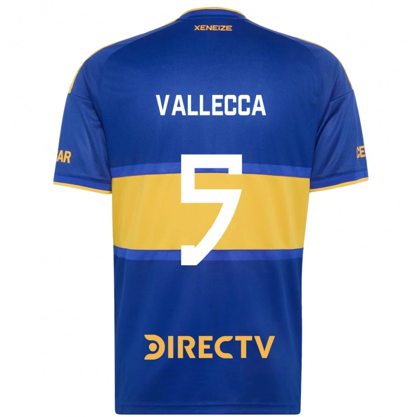 Danxen Kinderen Santiago Vallecca #5 Koninklijk Blauw Geel Thuisshirt Thuistenue 2026/27 T-Shirt België