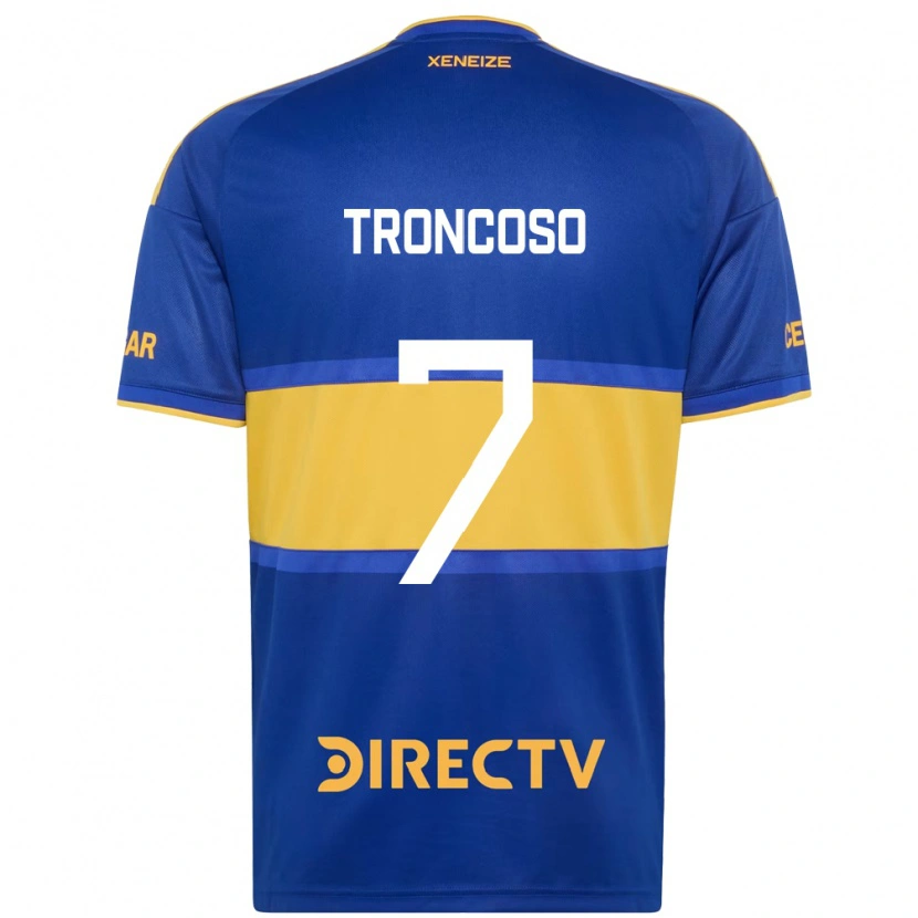 Danxen Kinderen Carolina Troncoso #7 Koninklijk Blauw Geel Thuisshirt Thuistenue 2026/27 T-Shirt België