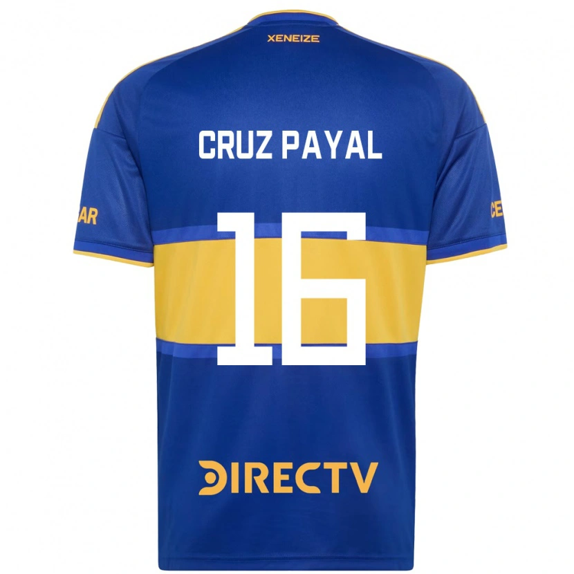 Danxen Kinderen Juan Cruz Payal #16 Koninklijk Blauw Geel Thuisshirt Thuistenue 2026/27 T-Shirt België