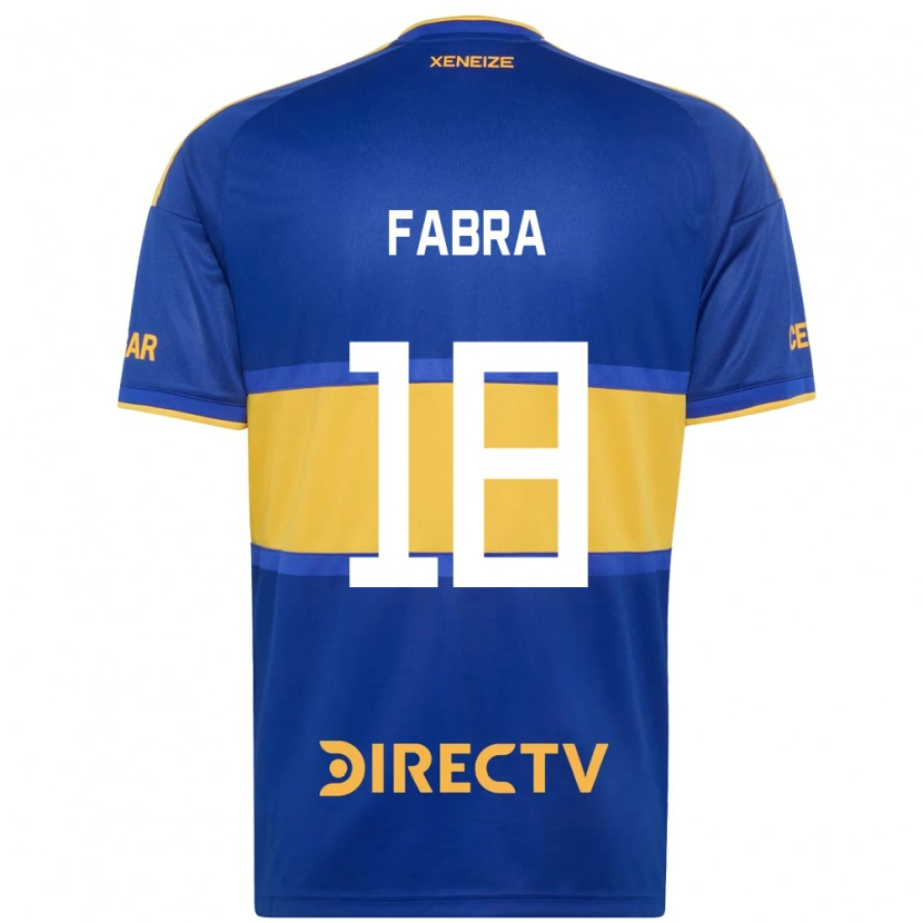 Danxen Kinderen Frank Fabra #18 Koninklijk Blauw Geel Thuisshirt Thuistenue 2026/27 T-Shirt België