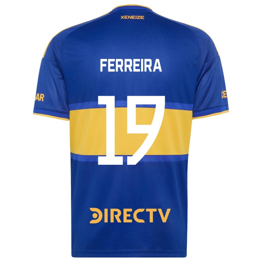 Danxen Kinderen Kevin Ferreira #19 Koninklijk Blauw Geel Thuisshirt Thuistenue 2026/27 T-Shirt België