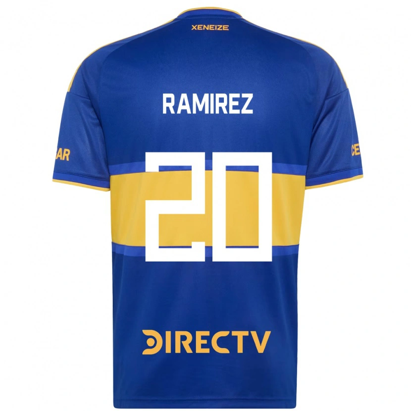 Danxen Kinderen Juan Ramírez #20 Koninklijk Blauw Geel Thuisshirt Thuistenue 2026/27 T-Shirt België