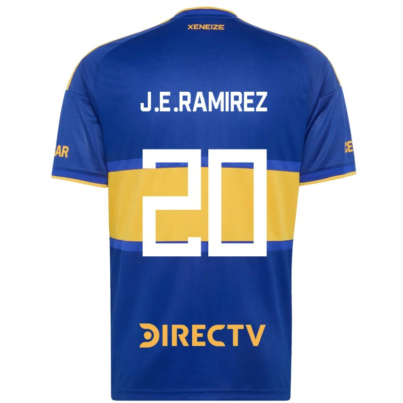 Danxen Kinderen Juan Edgardo Ramirez #20 Koninklijk Blauw Geel Thuisshirt Thuistenue 2026/27 T-Shirt België