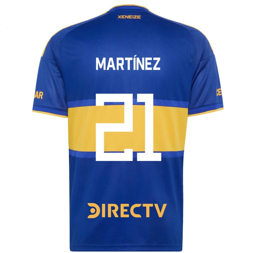 Danxen Kinderen Julieta Martínez #21 Koninklijk Blauw Geel Thuisshirt Thuistenue 2026/27 T-Shirt België