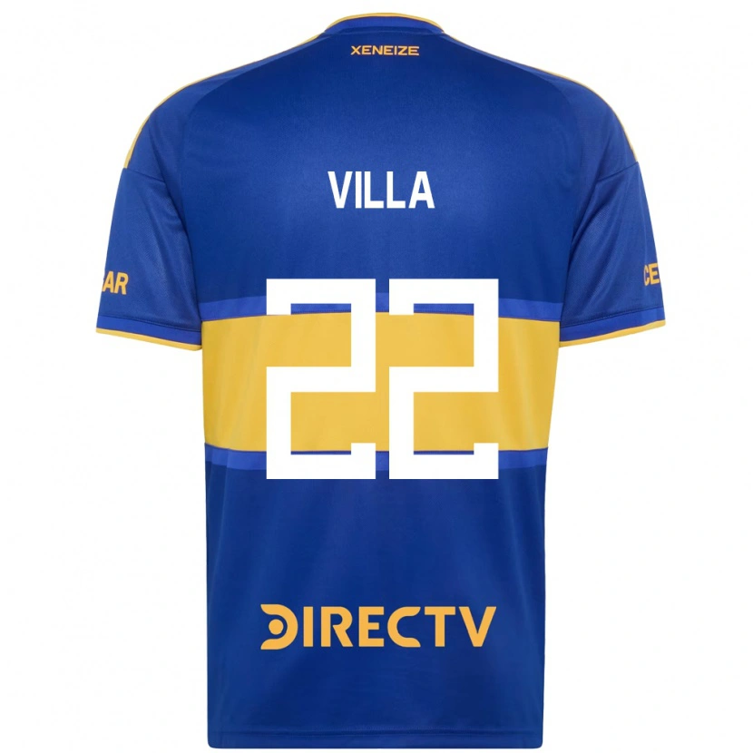 Danxen Kinderen Sebastián Villa #22 Koninklijk Blauw Geel Thuisshirt Thuistenue 2026/27 T-Shirt België
