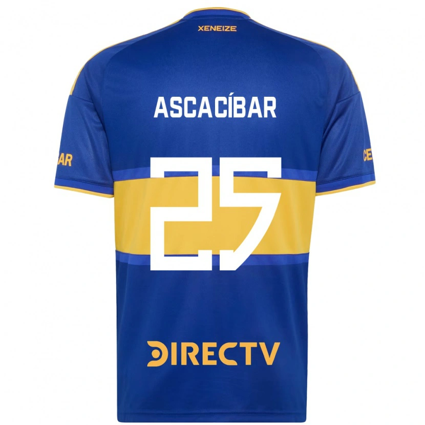 Danxen Kinderen Santiago Ascacíbar #25 Koninklijk Blauw Geel Thuisshirt Thuistenue 2026/27 T-Shirt België