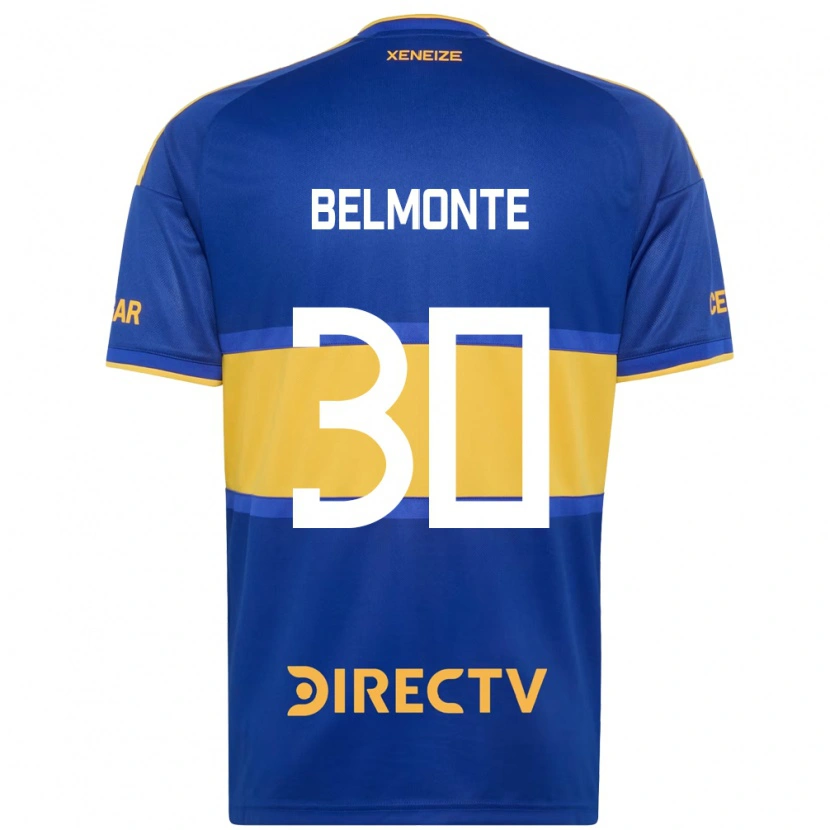 Danxen Kinderen Tomás Belmonte #30 Koninklijk Blauw Geel Thuisshirt Thuistenue 2026/27 T-Shirt België
