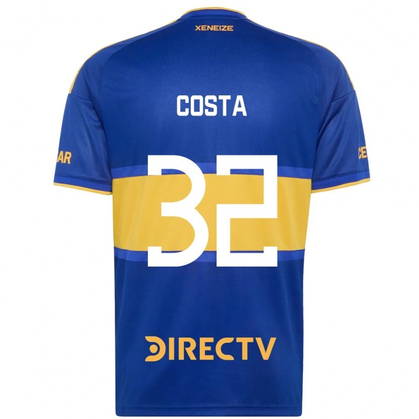 Danxen Kinderen Ayrton Costa #32 Koninklijk Blauw Geel Thuisshirt Thuistenue 2026/27 T-Shirt België