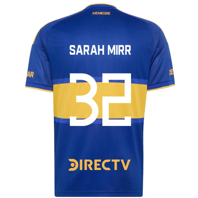 Danxen Kinderen Sarah Mirr #32 Koninklijk Blauw Geel Thuisshirt Thuistenue 2026/27 T-Shirt België