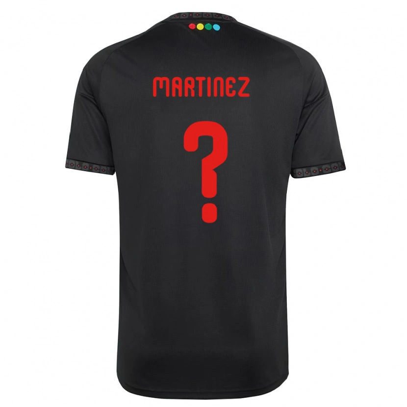 Danxen Kinderen Ivan Martinez #0 Zwart Rood Uitshirt Uittenue 2026/27 T-Shirt België