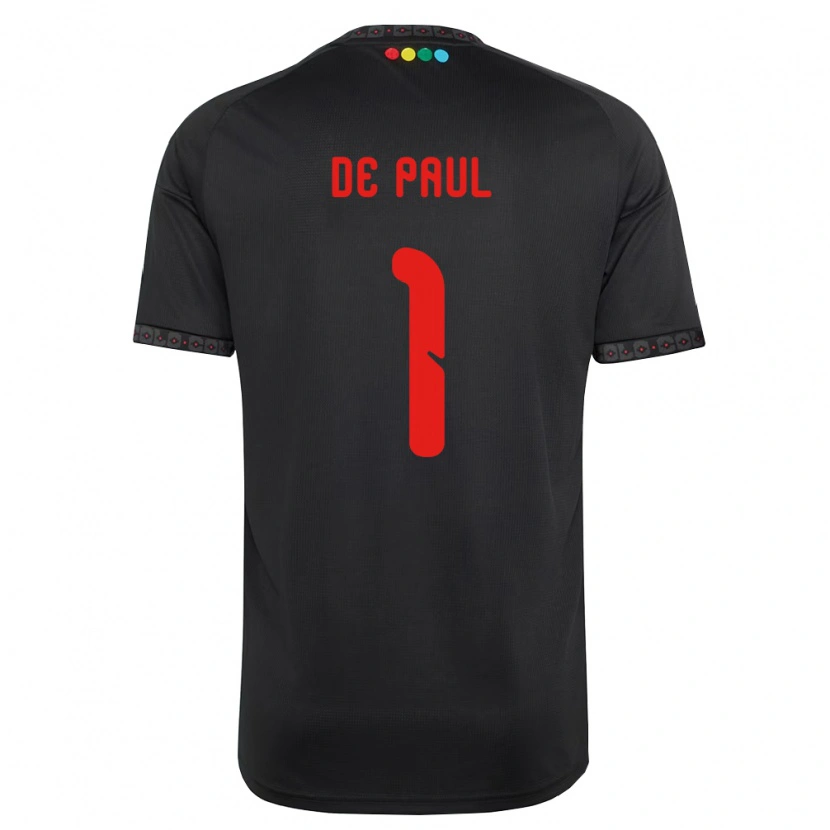 Danxen Kinderen Fernando De Paul #1 Zwart Rood Uitshirt Uittenue 2026/27 T-Shirt België
