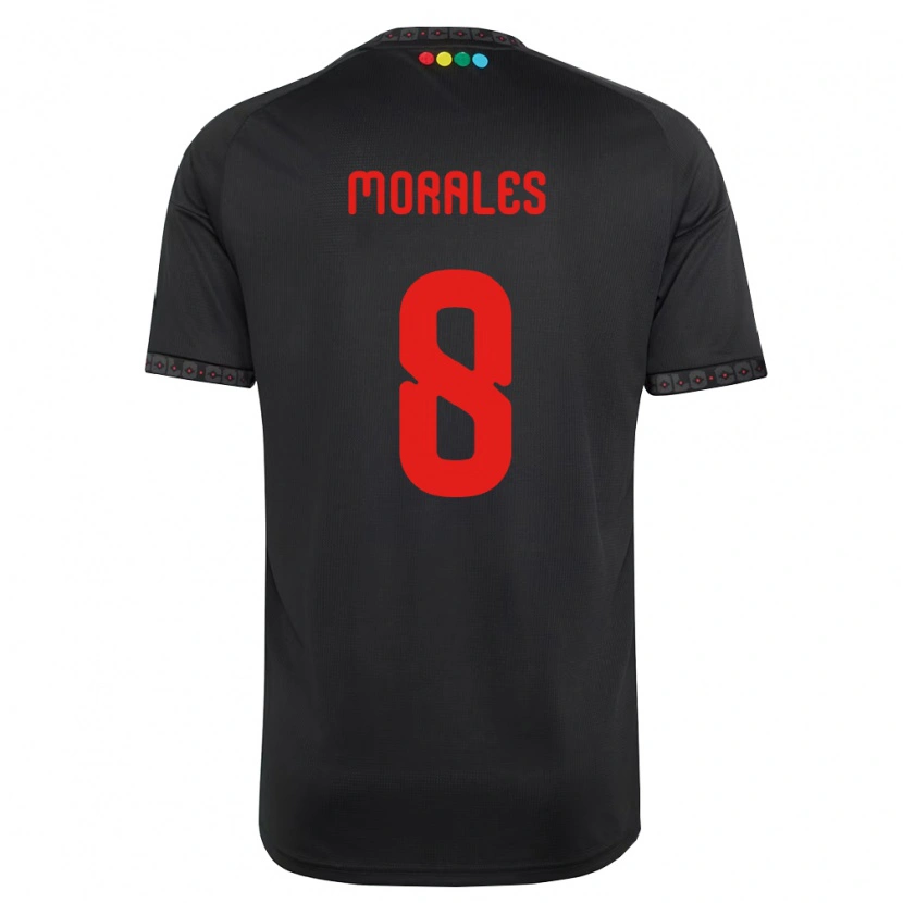 Danxen Kinderen Cristopher Morales #8 Zwart Rood Uitshirt Uittenue 2026/27 T-Shirt België