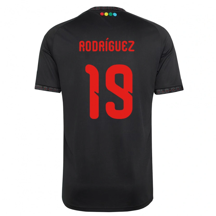 Danxen Kinderen Salomón Rodríguez #19 Zwart Rood Uitshirt Uittenue 2026/27 T-Shirt België