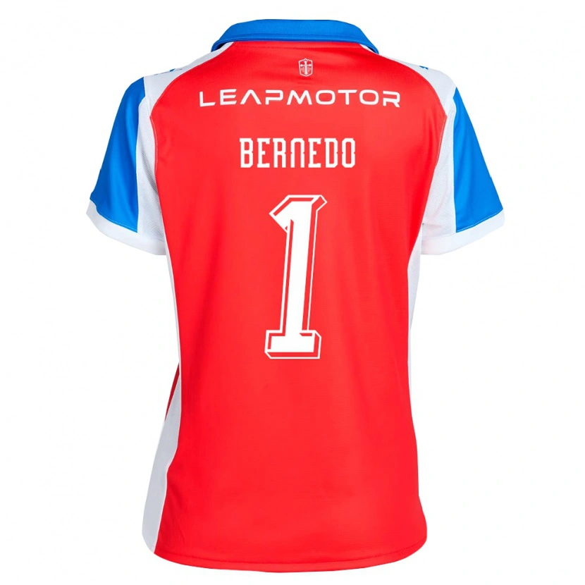 Danxen Kinderen Vicente Bernedo #1 Rood Blauw Uitshirt Uittenue 2026/27 T-Shirt België