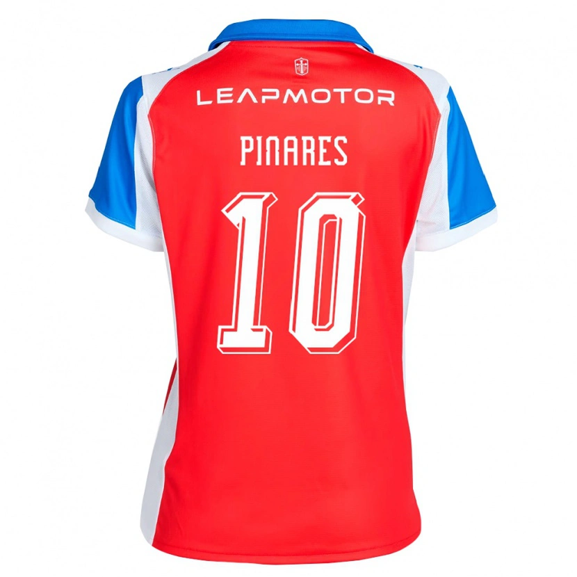 Danxen Kinderen Cesar Pinares #10 Rood Blauw Uitshirt Uittenue 2026/27 T-Shirt België