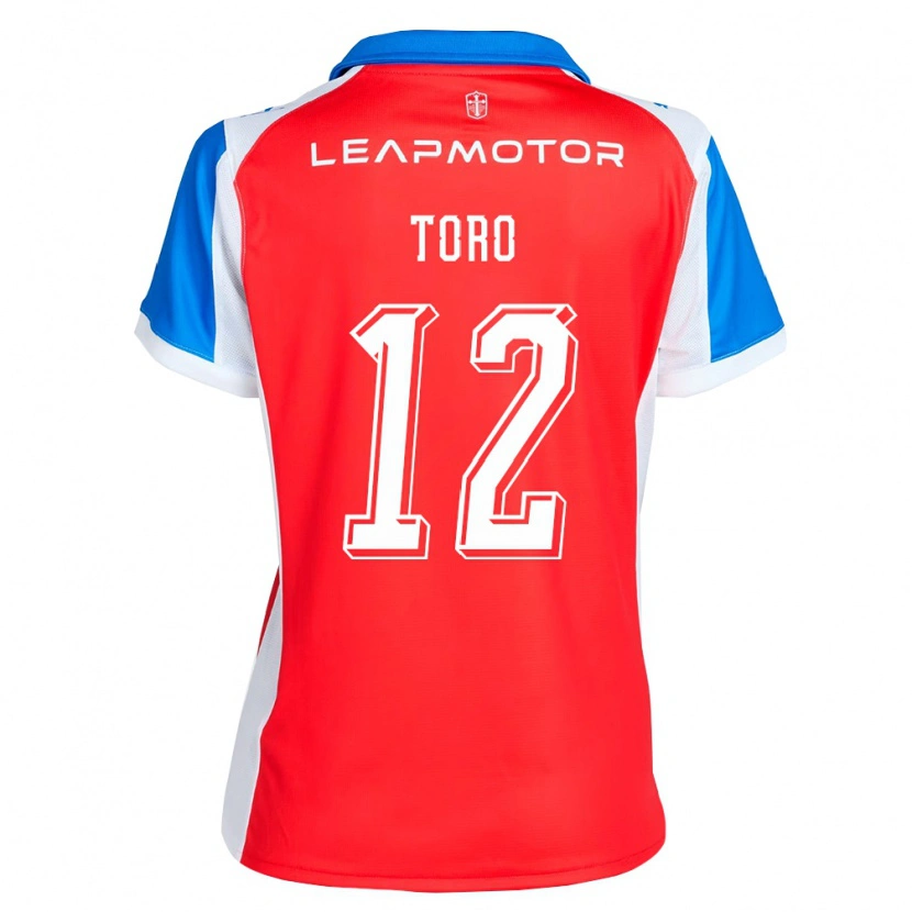 Danxen Kinderen Ian Toro #12 Rood Blauw Uitshirt Uittenue 2026/27 T-Shirt België