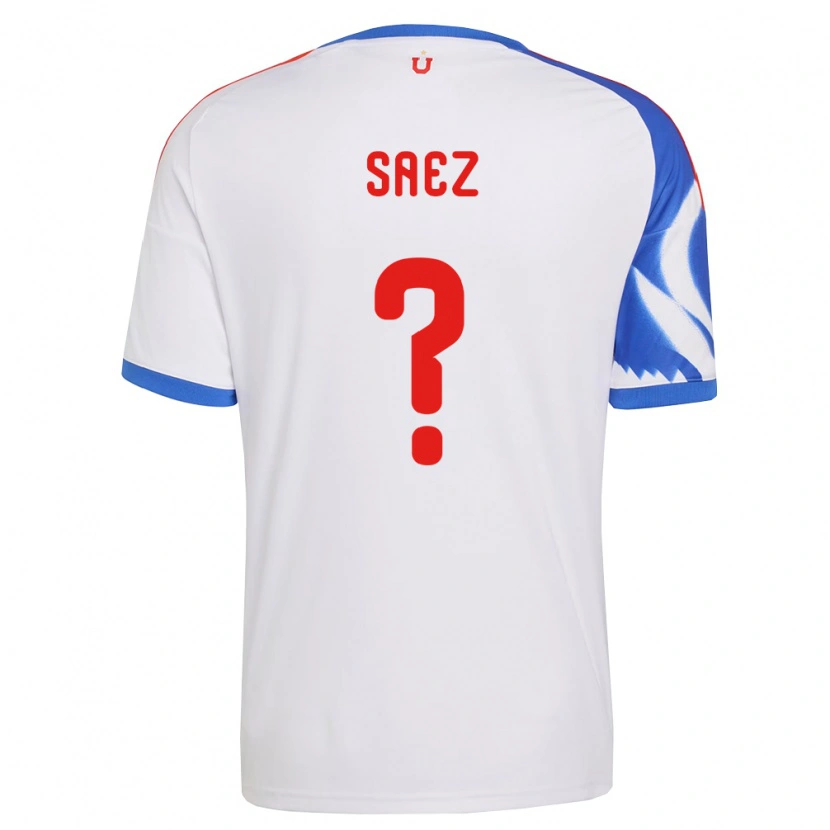 Danxen Kinderen Ignacio Sáez #0 Wit Marineblauw Uitshirt Uittenue 2026/27 T-Shirt België