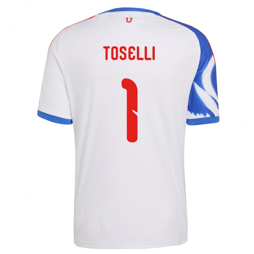 Danxen Kinderen Cristopher Toselli #1 Wit Marineblauw Uitshirt Uittenue 2026/27 T-Shirt België