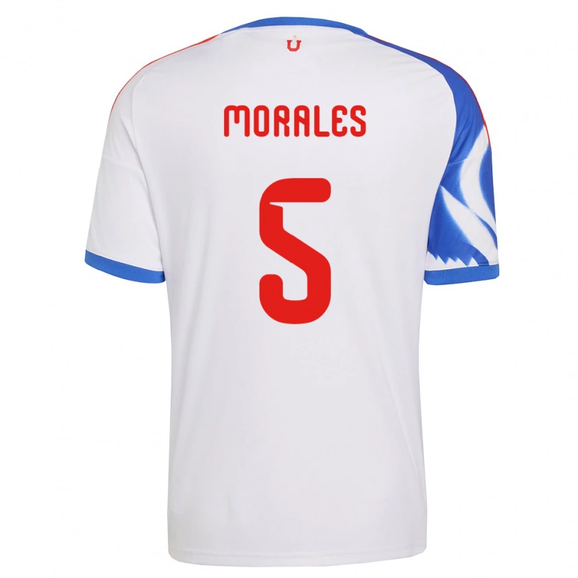 Danxen Kinderen Mariana Morales #5 Wit Marineblauw Uitshirt Uittenue 2026/27 T-Shirt België