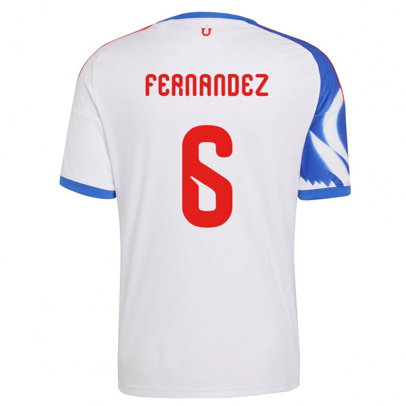 Danxen Kinderen Nicolás Fernández #6 Wit Marineblauw Uitshirt Uittenue 2026/27 T-Shirt België
