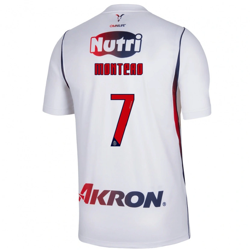 Danxen Kinderen Casandra Montero #7 Wit Marineblauw Rood Uitshirt Uittenue 2026/27 T-Shirt België