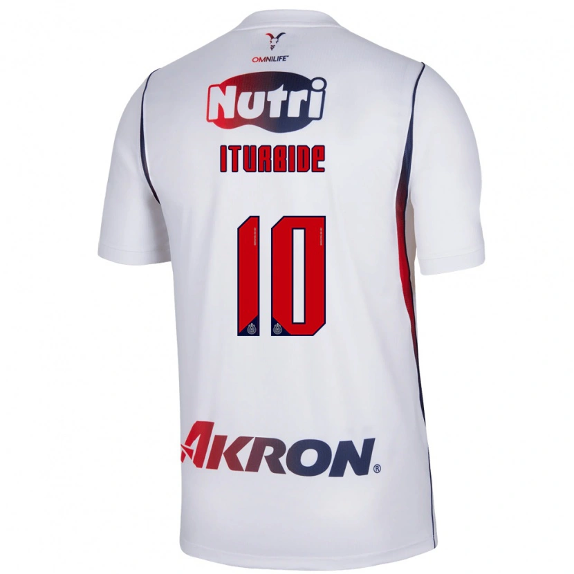 Danxen Kinderen Adriana Iturbide #10 Wit Marineblauw Rood Uitshirt Uittenue 2026/27 T-Shirt België