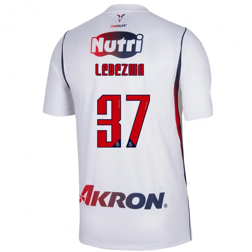 Danxen Kinderen Richard Ledezma #37 Wit Marineblauw Rood Uitshirt Uittenue 2026/27 T-Shirt België