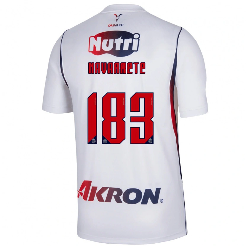 Danxen Kinderen Cristo Navarrete #183 Wit Marineblauw Rood Uitshirt Uittenue 2026/27 T-Shirt België