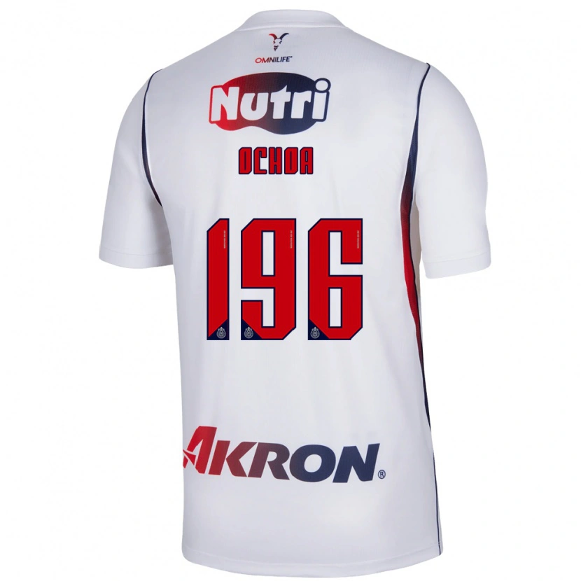 Danxen Kinderen Eduardo Ochoa #196 Wit Marineblauw Rood Uitshirt Uittenue 2026/27 T-Shirt België