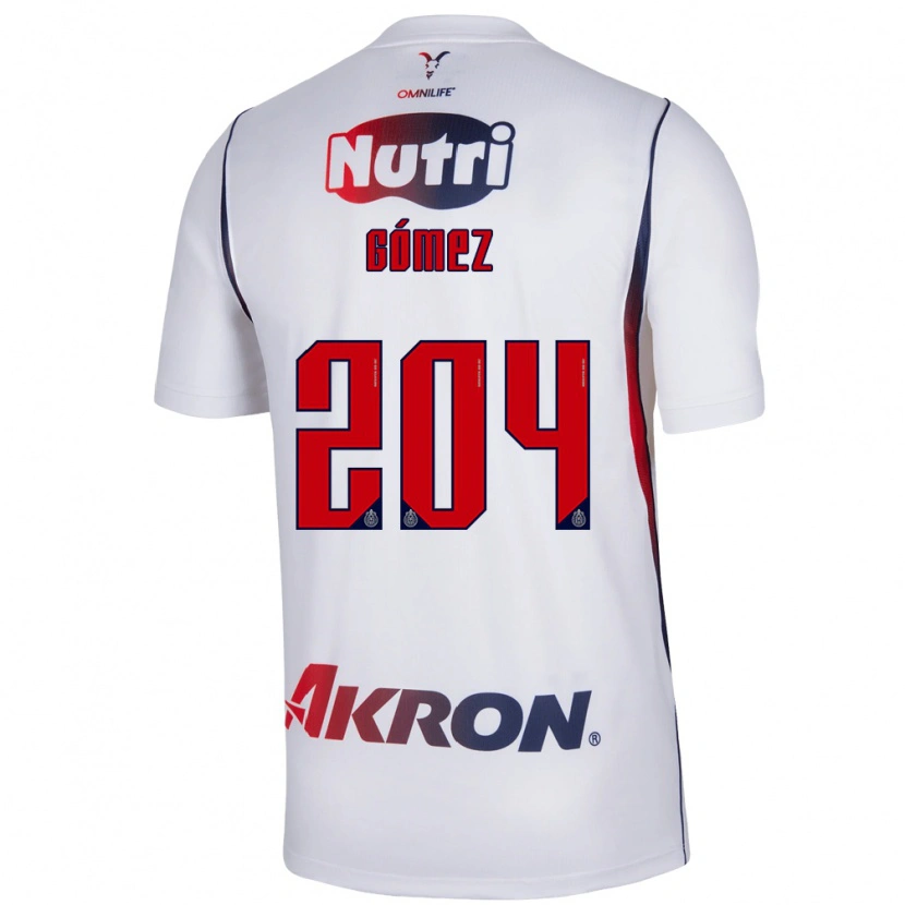 Danxen Kinderen Luis Gómez #204 Wit Marineblauw Rood Uitshirt Uittenue 2026/27 T-Shirt België