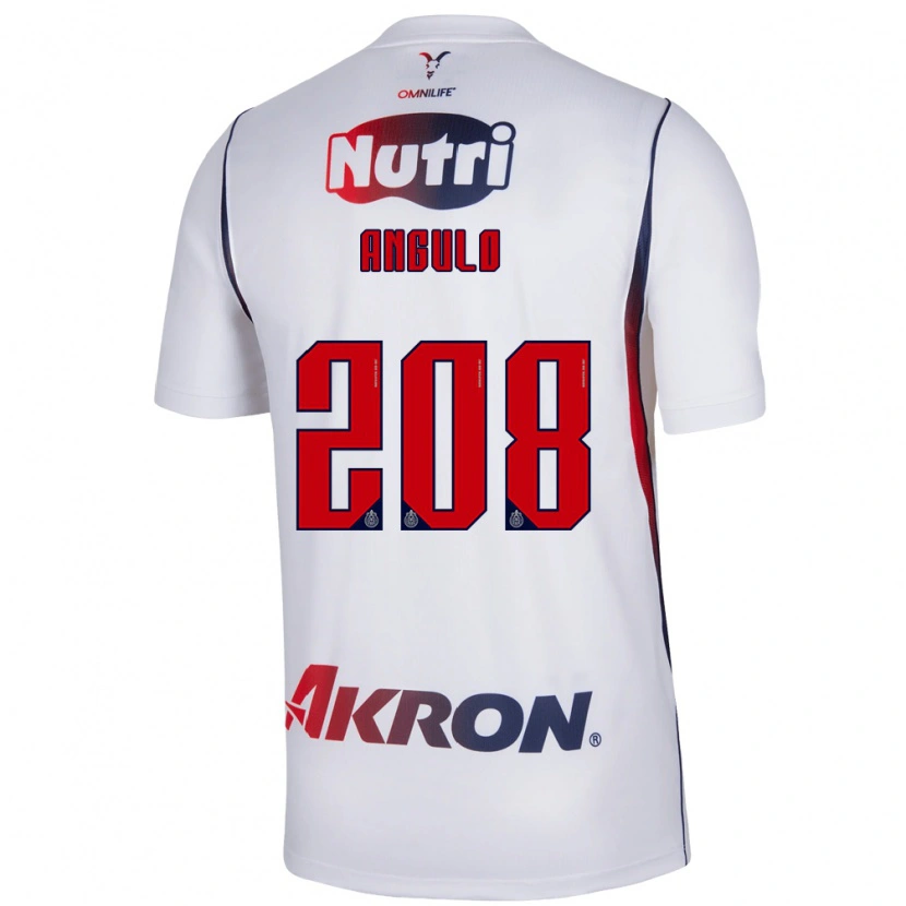 Danxen Kinderen Ismael Angulo #208 Wit Marineblauw Rood Uitshirt Uittenue 2026/27 T-Shirt België