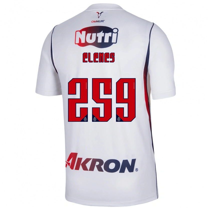 Danxen Kinderen José Elenes #259 Wit Marineblauw Rood Uitshirt Uittenue 2026/27 T-Shirt België