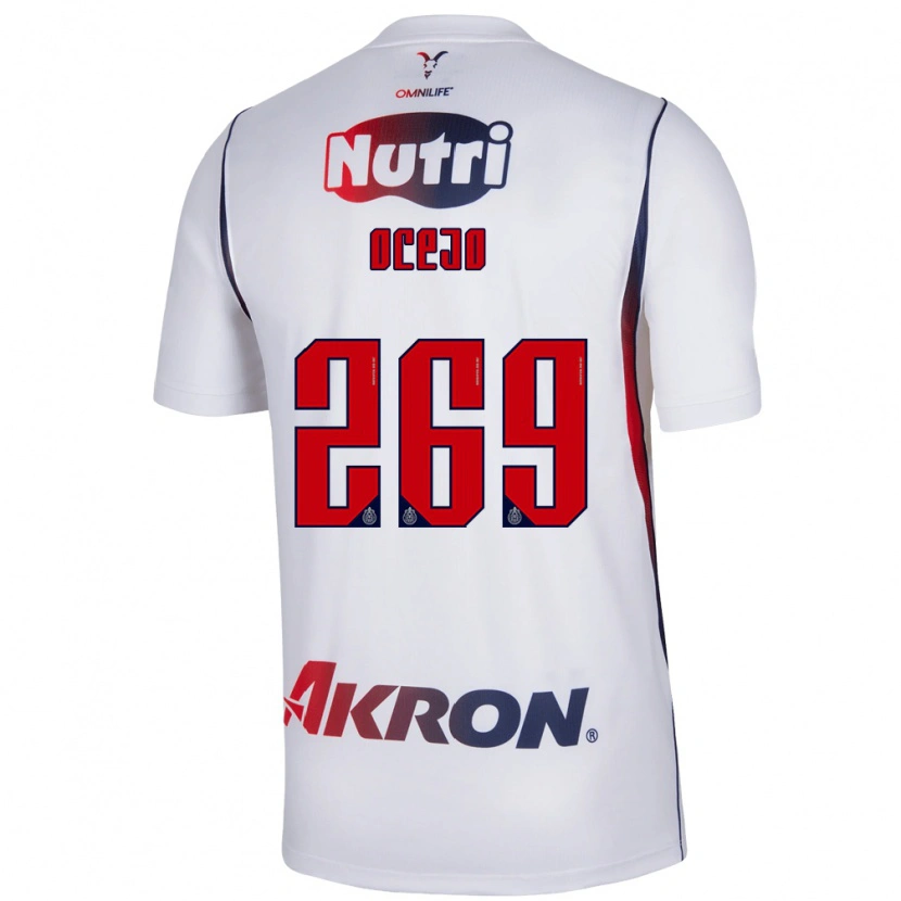 Danxen Kinderen Kevin Ocejo #269 Wit Marineblauw Rood Uitshirt Uittenue 2026/27 T-Shirt België