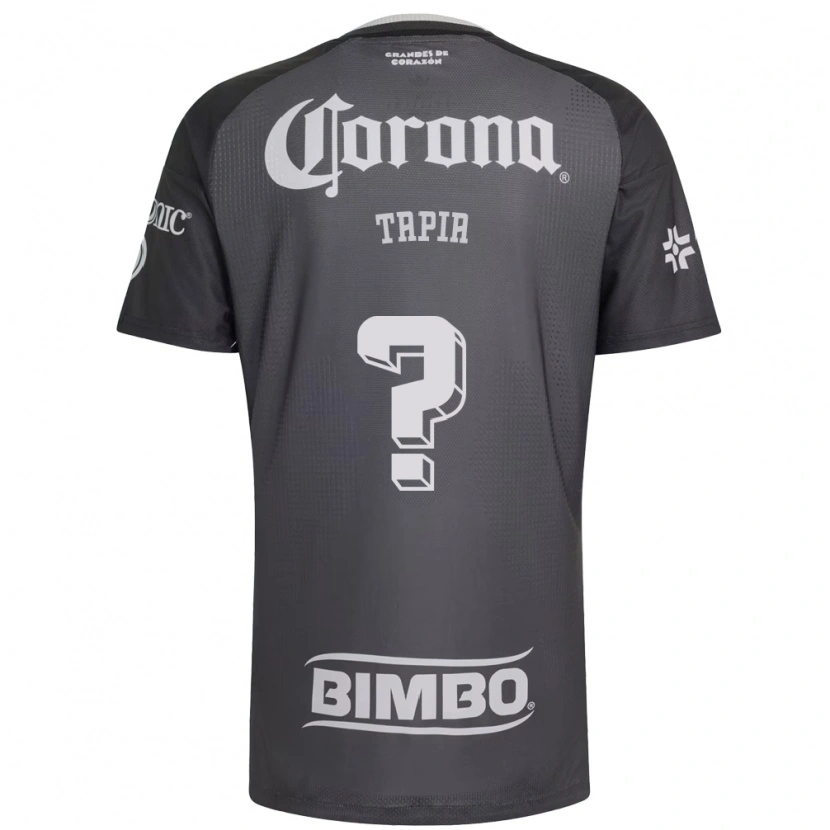 Danxen Kinderen Leonardo Tapia #0 Grijs Wit Zwart Uitshirt Uittenue 2026/27 T-Shirt België