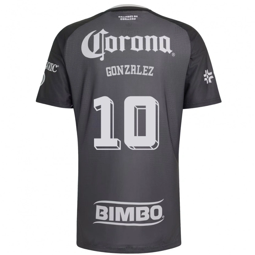 Danxen Kinderen Alison Gonzalez #10 Grijs Wit Zwart Uitshirt Uittenue 2026/27 T-Shirt België