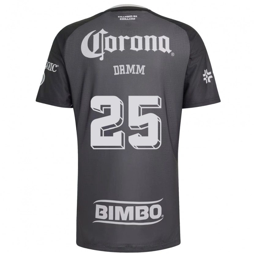 Danxen Kinderen Jurgen Damm #25 Grijs Wit Zwart Uitshirt Uittenue 2026/27 T-Shirt België