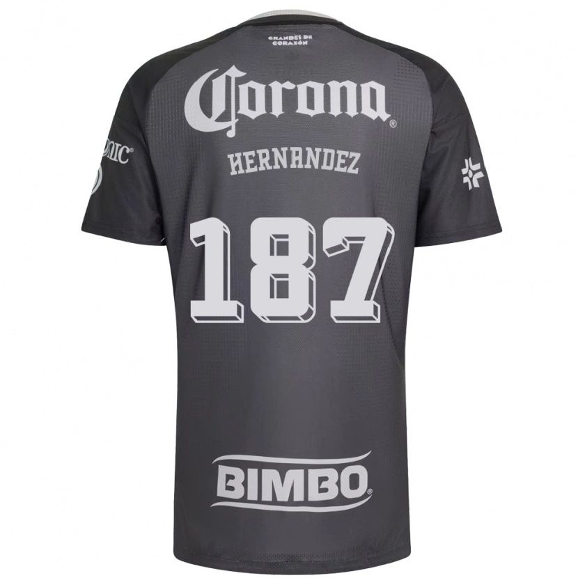 Danxen Kinderen Miguel Hernández #187 Grijs Wit Zwart Uitshirt Uittenue 2026/27 T-Shirt België