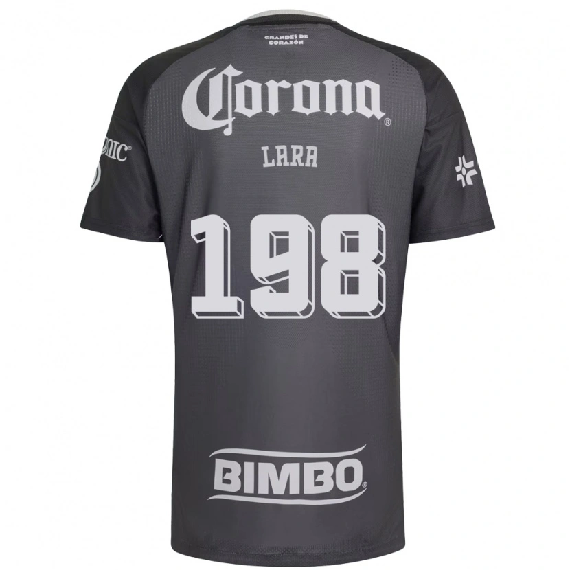 Danxen Kinderen Guadalupe Lara #198 Grijs Wit Zwart Uitshirt Uittenue 2026/27 T-Shirt België