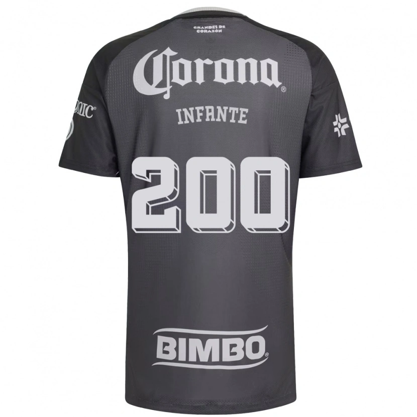 Danxen Kinderen Armando Infante #200 Grijs Wit Zwart Uitshirt Uittenue 2026/27 T-Shirt België