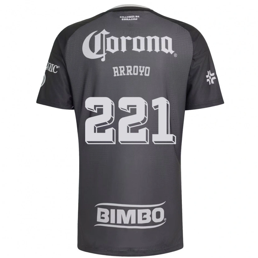 Danxen Kinderen Reyli Arroyo #221 Grijs Wit Zwart Uitshirt Uittenue 2026/27 T-Shirt België