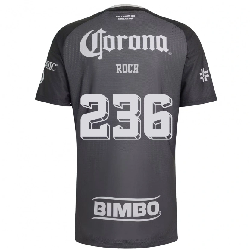 Danxen Kinderen Juan Roca #236 Grijs Wit Zwart Uitshirt Uittenue 2026/27 T-Shirt België