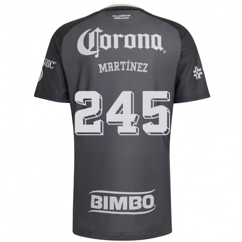 Danxen Kinderen Óscar Martínez #245 Grijs Wit Zwart Uitshirt Uittenue 2026/27 T-Shirt België