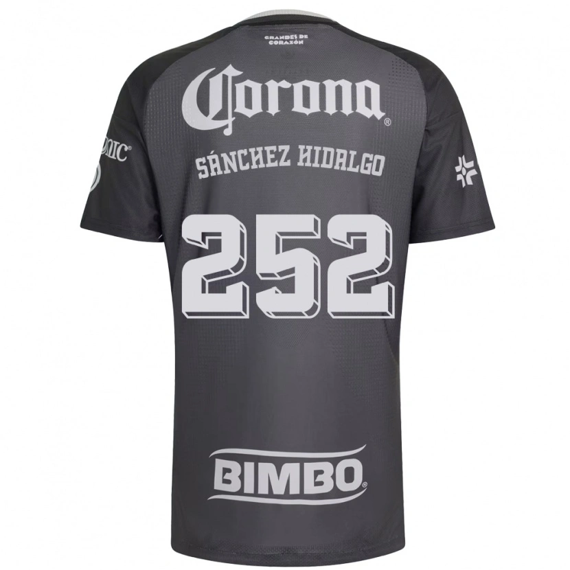 Danxen Kinderen Horacio Sánchez Hidalgo #252 Grijs Wit Zwart Uitshirt Uittenue 2026/27 T-Shirt België