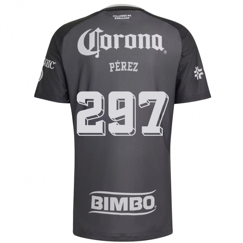 Danxen Kinderen Froylan Pérez #297 Grijs Wit Zwart Uitshirt Uittenue 2026/27 T-Shirt België