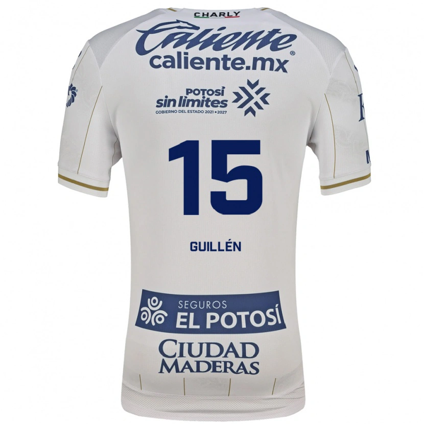 Danxen Kinderen Daniel Guillen #15 Wit Blauw Uitshirt Uittenue 2026/27 T-Shirt België