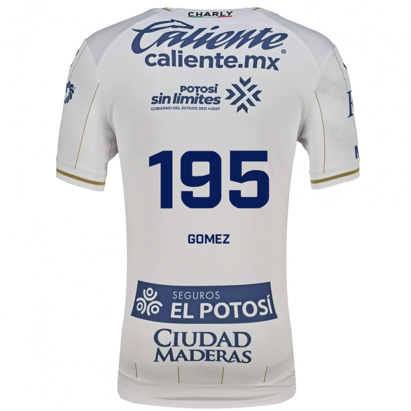 Danxen Kinderen Isaác Gómez #195 Wit Blauw Uitshirt Uittenue 2026/27 T-Shirt België