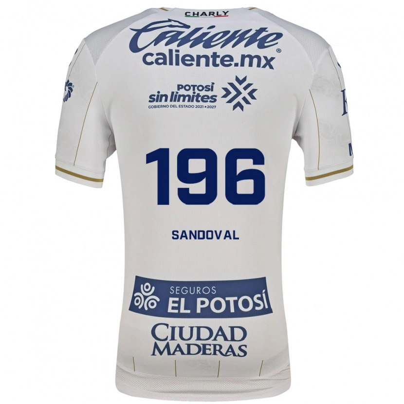 Danxen Kinderen Alan Sandoval #196 Wit Blauw Uitshirt Uittenue 2026/27 T-Shirt België
